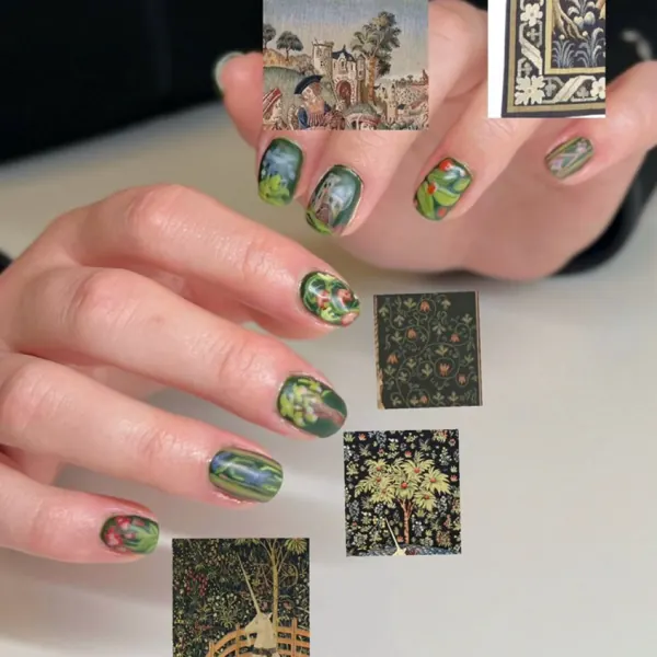 Nail art by Abstrait Nail Co.